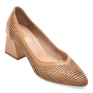 Pantofi eleganti IMAGE gri, 3510040, din piele naturala