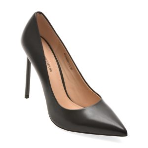 Pantofi eleganti EPICA PREMIUM negri, 249836, din piele naturala
