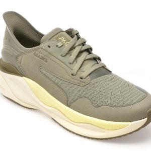 Pantofi sport CLARKS verzi, CLARKS PACE, din material textil