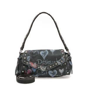 Geanta DESIGUAL bleumarin, SAXA57, din material textil