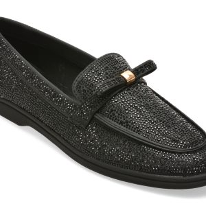 Mocasini ALDO negri, ELIZIE 007, din piele ecologica