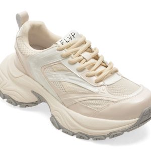 Pantofi sport FLAVIA PASSINI albi, T9178, din pile ecologica