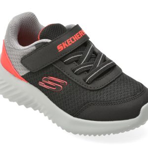 Pantofi sport SKECHERS negri, BOUNDER, din material textil
