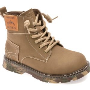 Ghete SELECTION KIDS maro, 532203, din piele naturala