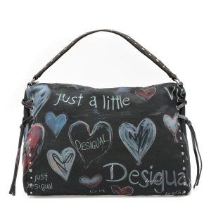 Geanta DESIGUAL bleumarin, SAXA56, din material textil