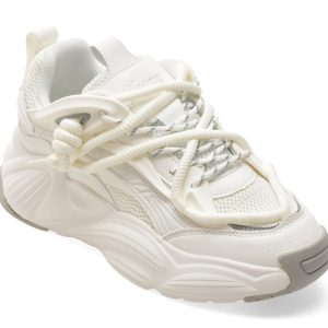 Pantofi sport GRYXX albi, 25085, din material textil