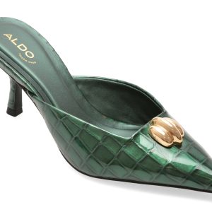 Papuci ALDO verzi, CARSYNN 301, din piele croco