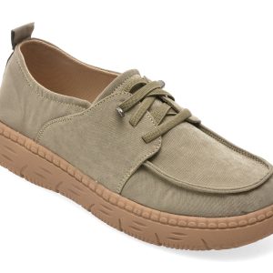 Mocasini FLAVIA PASSINI verzi, A6030, din material textil
