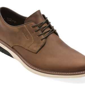 Pantofi eleganti RIEKER maro, 14407, din piele naturala