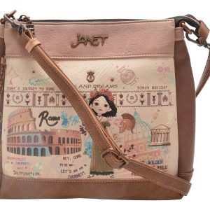 Geanta JANET DENESE multicolor, 075B, din piele ecologica