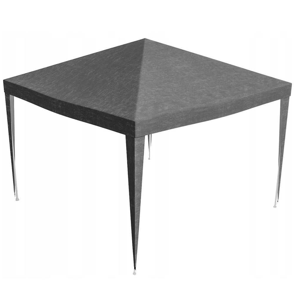 Acoperis pavilion 300x300 cm, PE 100g mp impermeabil, cu prindere velcro, gri