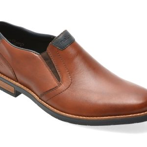 Pantofi eleganti RIEKER maro, 13557, din piele naturala