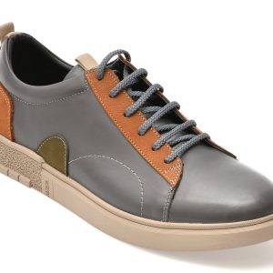 Pantofi sport BITE THE BULLET gri, 239715, din piele naturala