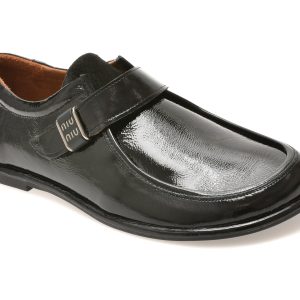 Mocasini IMAGE negri, 1614039, din piele naturala lacuita