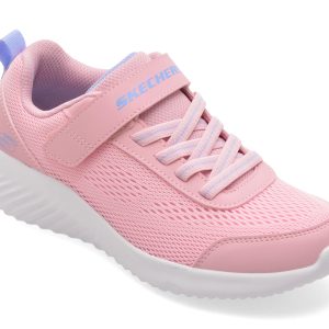 Pantofi sport SKECHERS roz, BOUNDER, din material textil