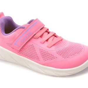 Pantofi sport GEOX roz, J65PCA, din material textil