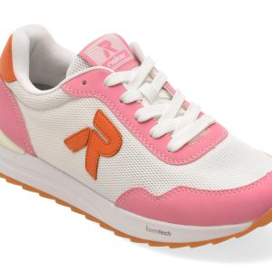 Pantofi sport RIEKER albi, W2404, din material textil