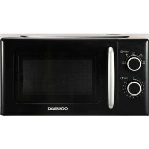 Cuptor cu microunde Daewoo KOR-6S20K-2, 700 W, 20 l, 5 trepte, Platou 25.5 cm (Negru)