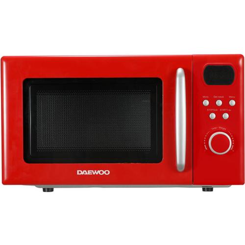 Daewoo Cuptor cu microunde KOR-6S2BR-2, 20 litri, 700 W, 8 programe, 5 trepte de putere, (Rosu)