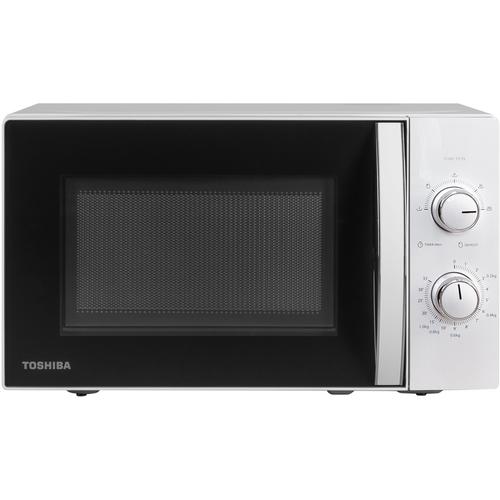 Cuptor cu microunde Toshiba MW-MM20PWH, 20 l, 800 W, Timer, Control mecanic, Iluminare LED (Alb)