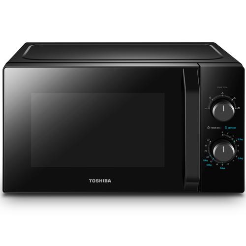 Cuptor cu microunde Toshiba MW2-MM20PBK, 20 l, 800 W, Control mecanic, Iluminare LED (Negru)