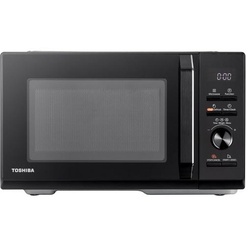 Cuptor cu microunde Toshiba MW3-AG25PFBK, 25 L, 900 W, 5 nivele de putere, functie Grill, 7 retete predefinite, diametru platou 288 mm (Negru)