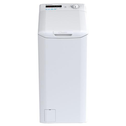 Masina de spalat rufe cu incarcare verticala Candy CSTG282D2/1-S, 8 Kg, Clasa D, 1200 rpm, Smart Touch, Kilo Detector, Mix Power System+ (Alb)