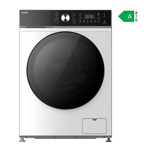 Masina de spalat rufe VIVAX WFL-140916PSI, 9 kg, 1400 rpm, Motor Inverter, Clasa A, 16 programe (Alb)