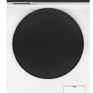 Masina de spalat rufe Daewoo DWD-CS8014, 8 kg, Motor inverter, 1400 rpm, Clasa A-30%, 16 programe, Butoane touch, Panou de control negru cu pictograme colorate, usa dubla neagra (PC Cover) (Alb)
