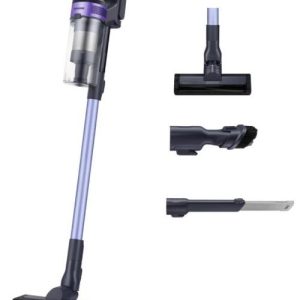 Aspirator vertical Samsung Jet 60 Turbo VS15A6031R4, 0.8 L, 21.6 V, 410 W, Autonomie 40 min (Negru/Violet)