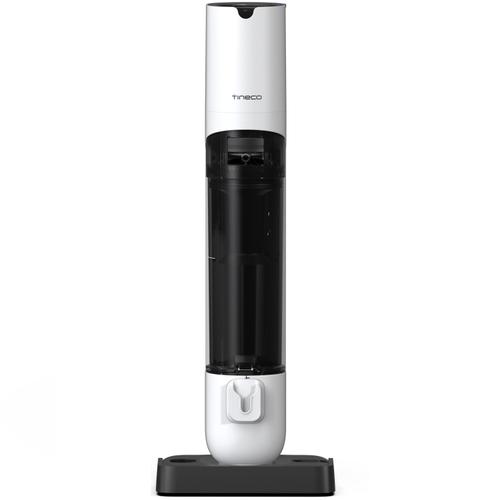 Aspirator vertical Tineco Pure ONE Station 5 Smart, 500 W, 3 niveluri aspirare, 175 AW, Tehnologie ZeroTangle, Autonomie 70 minute, Recipient 0.45 l (Alb/Negru)
