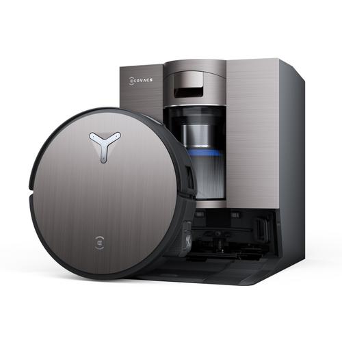Aspirator robot Ecovacs Deebot X11 OmniCyclone, 19.500 Pa, OZMO Roller, TruEdge 3.0, Smart Wet&Dry, ZeroTangle 3.0, Recipient praf 0.22 l, Rezervoare apa 0.11 l (Negru)