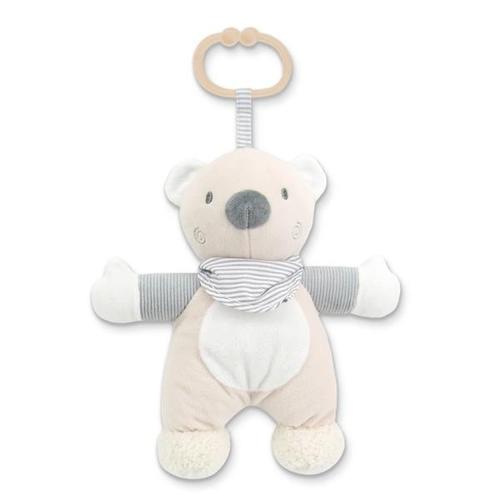 Jucarie de plus Lorelli Ursulet, 22 cm, zornaitoare, 0 luni+, Bej