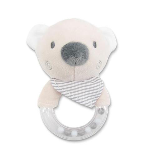 Jucarie de plus Lorelli inel Ursulet, 11 cm, zornaitoare, 0 luni+
