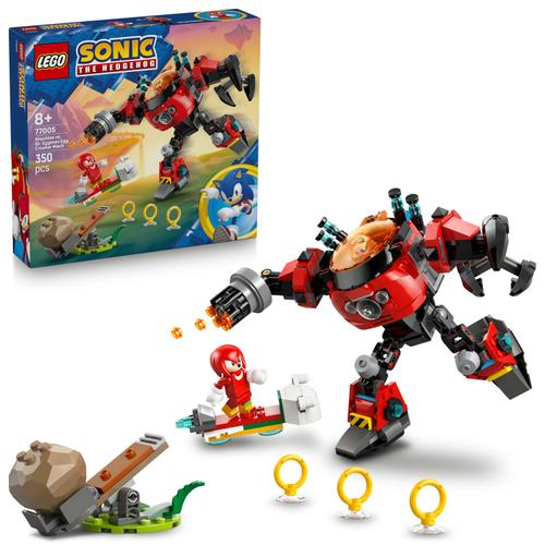 LEGOÂ® Sonic - Knuckles vs. Dr. Eggman si robotul Egg Crusher 77005, 350 piese
