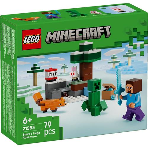 LEGOÂ® Minecraft - Aventura din Taiga a lui Steve 21583, 79 piese