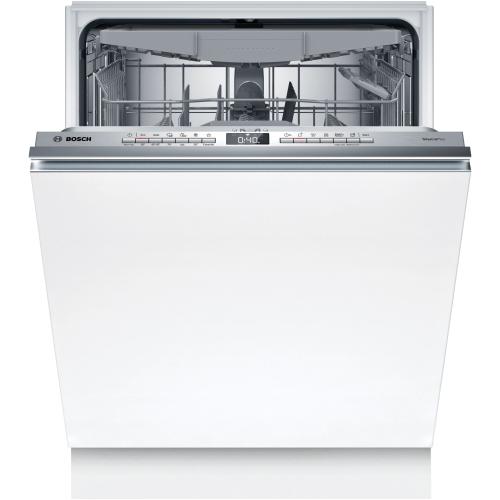 Masina de spalat vase incorporabila Bosch SBH4ECX28E, 14 seturi, 6 programe, ExtraDry, VarioHinge, EcoSilence Drive, Tab-count, Status light, Home Connect, 60 cm, Clasa A (Alb)