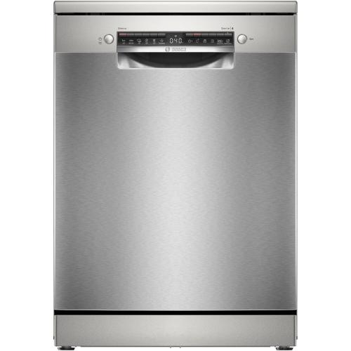 Masina de spalat vase independenta Bosch SMS4EVI04E, 13 seturi, 6 programe, EfficientDry, Home Connect, Tab-count, EcoSilence Drive, Functie silence, 60 cm, Clasa D (Inox antiamprenta)