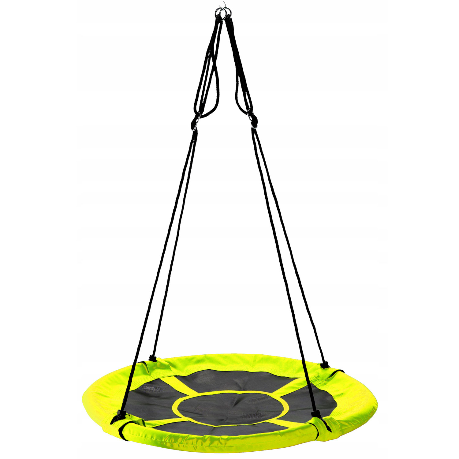 Leagan tip cuib Sersimo G-Line, 100cm, inaltime reglabila, 150 kg, Galben Negru