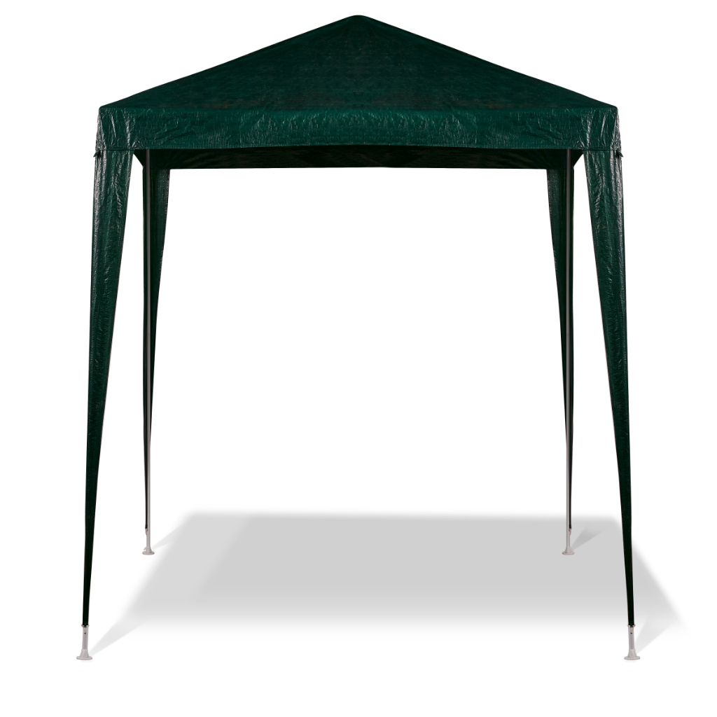 Pavilion gradina 200x200x240 cm, structura metalica, acoperis PE 90g mp, verde