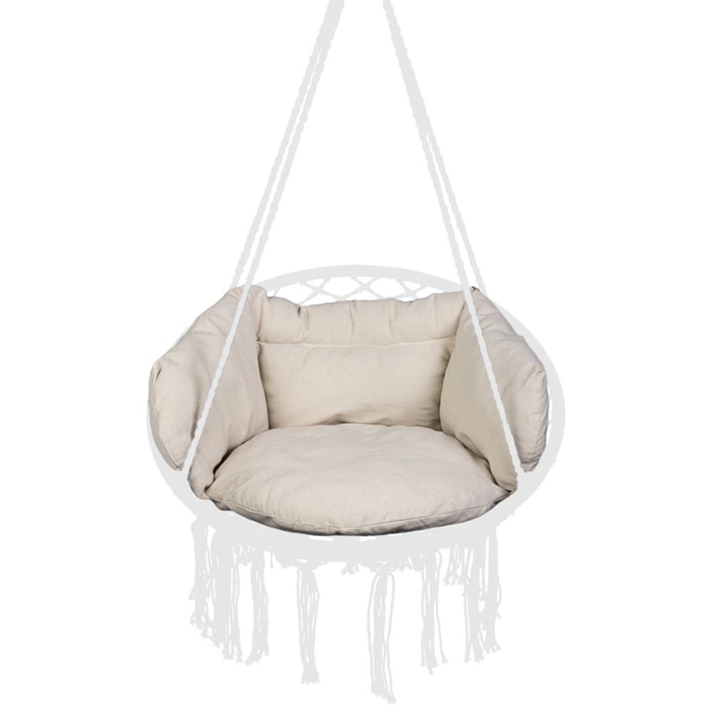 Perna pentru leagan tip cuib 56x63x36 cm, umplutura moale, ecru