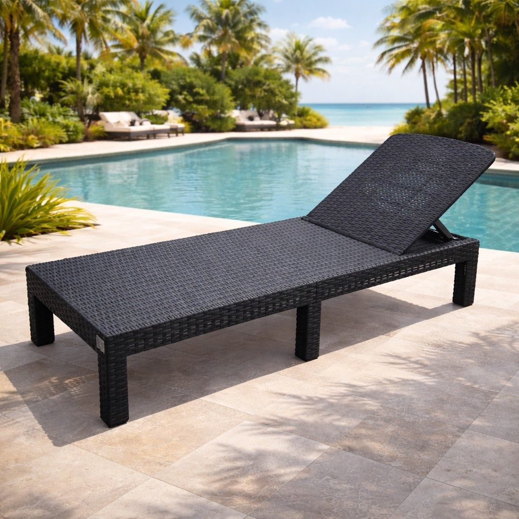 Sezlong pliabil tip valiza, spatar reglabil 3 pozitii, structura usoara compacta, 186x60x30 cm pliat 79x60x16 cm, gri