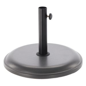 Suport baza umbrele gradina beton rotund 45 cm diametru, 16 kg, rezistent vant, gri