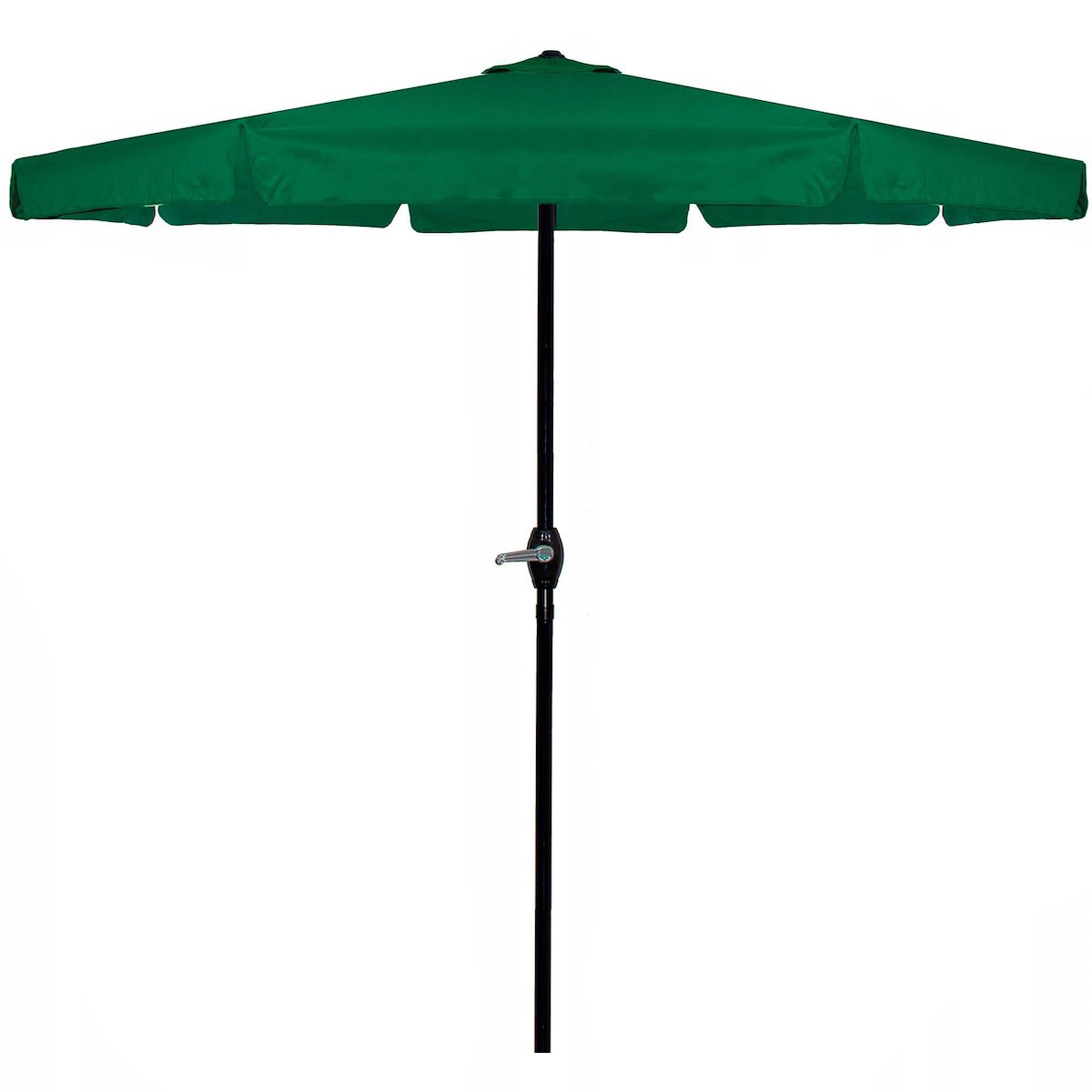 Umbrela terasa gradina manivela diametru 400 cm poliester, protectie uv, verde