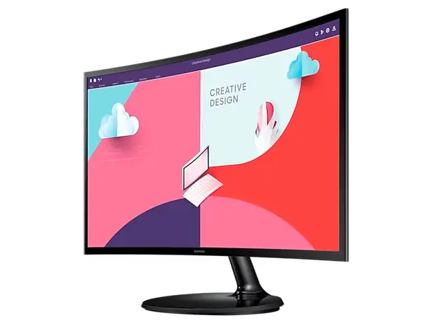 Monitor VA LED Samsung Essential S36C 24 LS24C364EAUXEN – Ecran curbat (6)