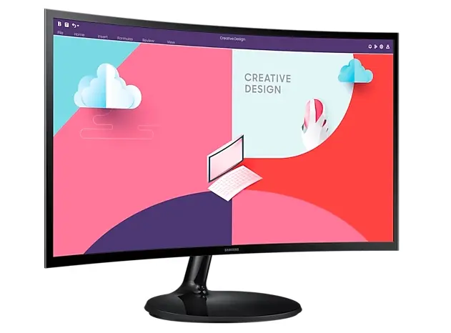 Monitor VA LED Samsung Essential S36C 24 LS24C364EAUXEN – Ecran curbat (7)