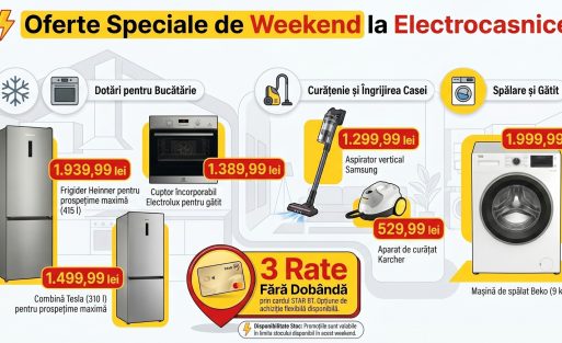 Preturi de WEEKEND - Descopera noile oferte la electrocasnice